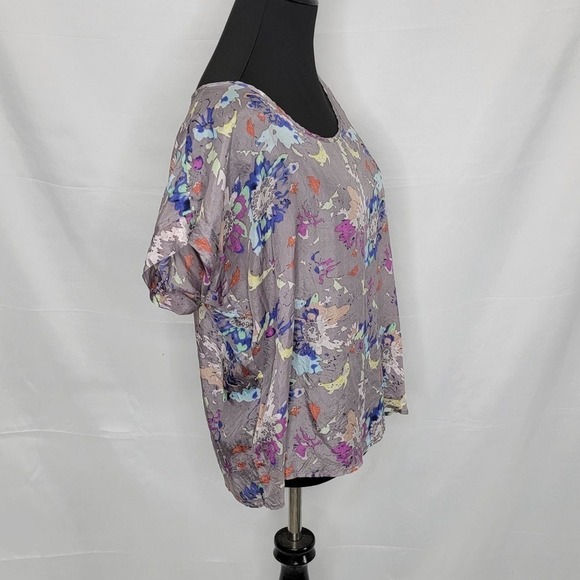 Forever 21 Silk Like material Splatter Paint - Picture 5 of 10